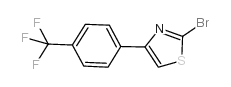 2-BROMO-4-(4-(TRIFLUOROMETHYL)PHENYL)THIAZOLE structure