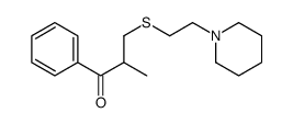 2-methyl-1-phenyl-3-(2-piperidin-1-ylethylsulfanyl)propan-1-one Structure