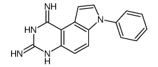 7-phenylpyrrolo[3,2-f]quinazoline-1,3-diamine结构式