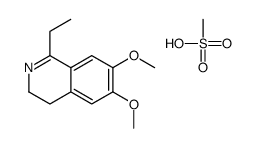 1-ethyl-6,7-dimethoxy-3,4-dihydroisoquinoline,methanesulfonic acid Structure