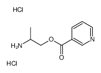 2-aminopropyl pyridine-3-carboxylate,dihydrochloride Structure