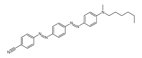 4-[[4-[[4-[hexyl(methyl)amino]phenyl]diazenyl]phenyl]diazenyl]benzonitrile Structure