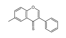 6-methyl-3-phenylchromene-4-thione结构式