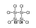 dichloro-[dichloro(dichlorosilyl)silyl]-dichlorosilylsilane结构式