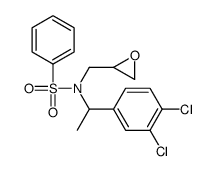 N-[1-(3,4-dichlorophenyl)ethyl]-N-(oxiran-2-ylmethyl)benzenesulfonamide Structure