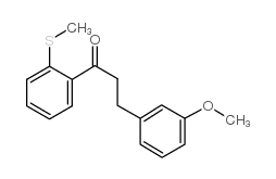 3-(3-METHOXYPHENYL)-2'-THIOMETHYLPROPIOPHENONE Structure