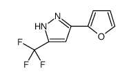 1H-Pyrazole, 3-(2-furanyl)-5-(trifluoromethyl)结构式