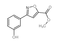 methyl 3-(3-hydroxyphenyl)-1,2-oxazole-5-carboxylate Structure