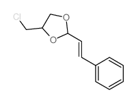 4-(chloromethyl)-2-(2-phenylethenyl)-1,3-dioxolane结构式