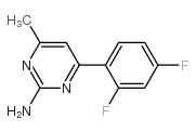 4-(2,4-difluorophenyl)-6-methylpyrimidin-2-amine结构式