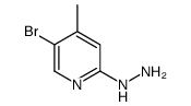 1-(5-bromo-4-methylpyridin-2-yl)hydrazine Structure