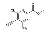 4-amino-6-chloro-5-cyanopyridine-2-carboxylic acid methyl ester结构式