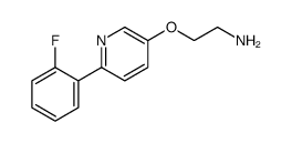 2-[6-(2-fluorophenyl)pyridin-3-yl]oxyethanamine结构式