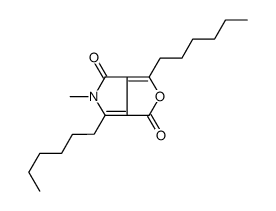 1,4-dihexyl-5-methylfuro[3,4-c]pyrrole-3,6-dione Structure