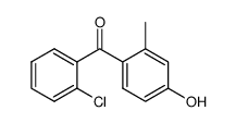 2'-chloro-4-hydroxy-2-methylbenzophenone Structure