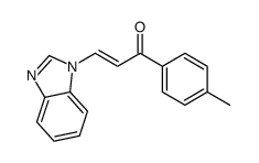3-(benzimidazol-1-yl)-1-(4-methylphenyl)prop-2-en-1-one Structure