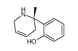 2-[(6S)-6-methyl-2,5-dihydro-1H-pyridin-6-yl]phenol结构式