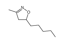 3-methyl-5-pentyl-2-isoxazoline结构式