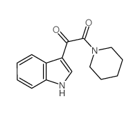 1,2-Ethanedione,1-(1H-indol-3-yl)-2-(1-piperidinyl)-结构式