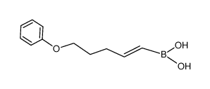 (E)-5-phenoxy-1-pentenylboronic acid结构式