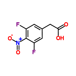 (3,5-Difluoro-4-nitrophenyl)acetic acid Structure