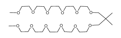 1,3-Bis-[2-(2-{2-[2-(2-methoxy-ethoxy)-ethoxy]-ethoxy}-ethoxy)-ethoxy]-2,2-dimethyl-propane结构式