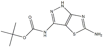 (5-Amino-1H-pyrazolo[3,4-d]thiazol-3-yl)-carbamic acid tert-butyl ester Structure