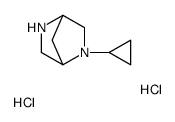 (1S,4S)-2-Cyclopropyl-2,5-diazabicyclo[2.2.1]heptane dihydrochlor ide结构式