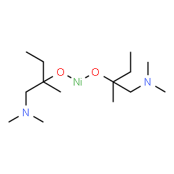 Bis(dimethylamino-2-methyl-2-butoxo)nickel Structure