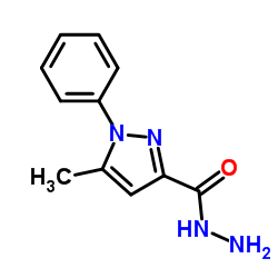 5-Methyl-1-phenyl-1H-pyrazole-3-carbohydrazide Structure