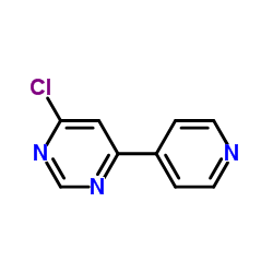4-Chloro-6-(4-pyridinyl)pyrimidine结构式