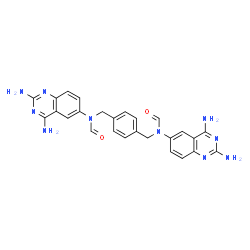 4,4'-bis(2,4-diaminoquinazol-6-(N-formyl-aminomethyl))benzene结构式