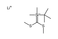 lithium,bis(methylsulfanyl)methyl-tert-butyl-dimethylsilane结构式