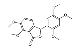 6,7-Dimethoxy-3-(2,4,5-trimethoxyphenyl)-2-benzofuran-1(3H)-one结构式