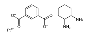 benzene-1,3-dicarboxylate,cyclohexane-1,2-diamine,platinum(4+) Structure