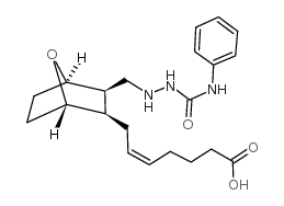 (Z)-7-[(1R,2R,3R,4S)-3-[[2-(phenylcarbamoyl)hydrazinyl]methyl]-7-oxabicyclo[2.2.1]heptan-2-yl]hept-5-enoic acid结构式