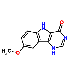 8-Methoxy-1,5-dihydro-4H-pyrimido[5,4-b]indol-4-one Structure