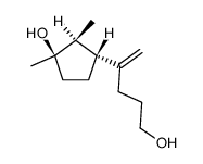 4-(3-hydroxy-2,3-dimethyl-cyclopentyl)-pent-4-ene-1-ol Structure