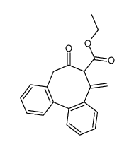 ethyl 5,6,7,8-tetrahydro-5-methylen-7-oxo-dibenzo[a,c:8]annulene-6-carboxylate结构式