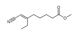 6-ethyl-7-cyano-hept-6-enoic acid methyl ester Structure