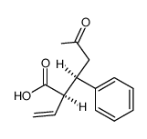 (2R,3R)-5-Oxo-3-phenyl-2-vinyl-hexanoic acid Structure