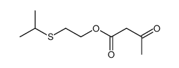 3-Oxo-butyric acid 2-isopropylsulfanyl-ethyl ester结构式