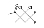 1-Acetyl-2,2-dichlor-3,3-difluor-1-methyl-cyclobutan结构式