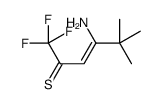 4-Amino-1,1,1-trifluoro-5,5-dimethyl-3-hexene-2-thione结构式