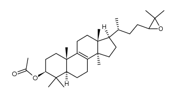 24,25-epoxylanosterol acetate Structure