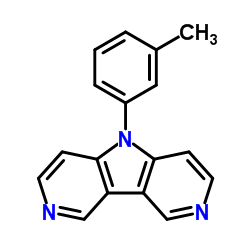 5-(间甲苯基)-5H-吡咯并[3,2-c:4,5-c']二吡啶结构式