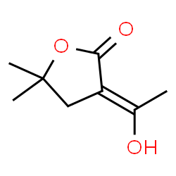 Valeric acid, 4-hydroxy-2-(1-hydroxyethylidene)-4-methyl-, gamma-lactone (6CI) structure