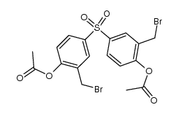 bis-(4-acetoxy-3-bromomethyl-phenyl)-sulfone结构式