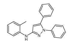 N-(2-methylphenyl)-1,5-diphenylpyrazol-3-amine结构式