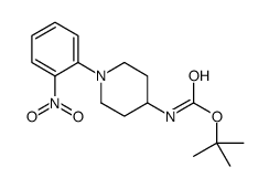 tert-Butyl (1-(2-nitrophenyl)piperidin-4-yl)carbamate structure